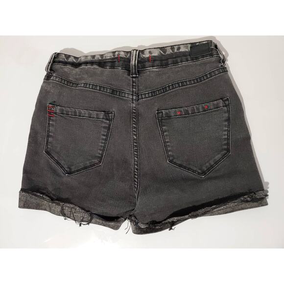 BDG Women's 26 Urban Outfitters Distressed High Rise Dark Gray Cutoff Shorts - Picture 2 of 5